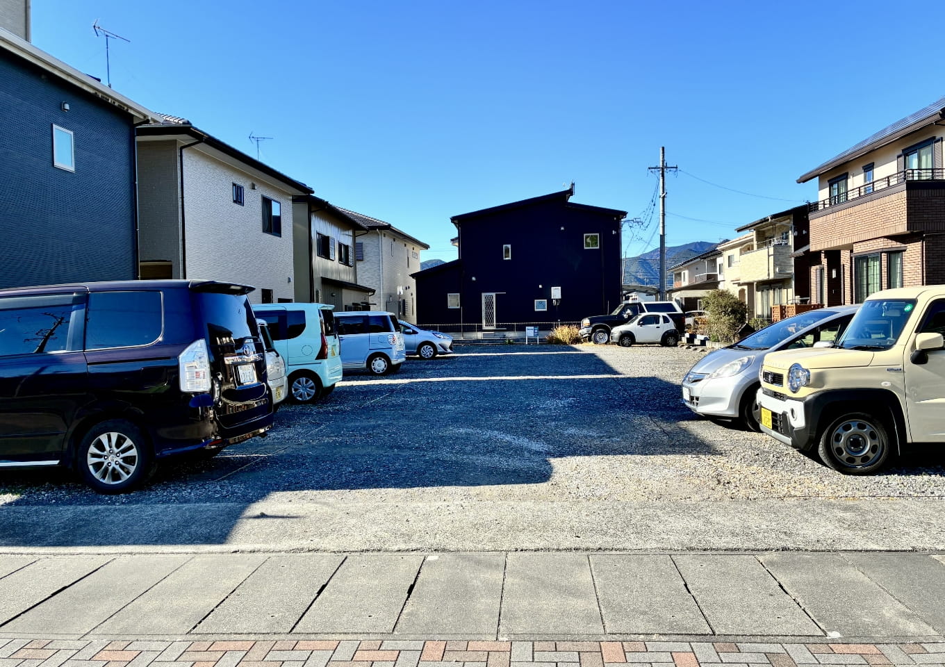病院から徒歩30秒の無料駐車場の写真